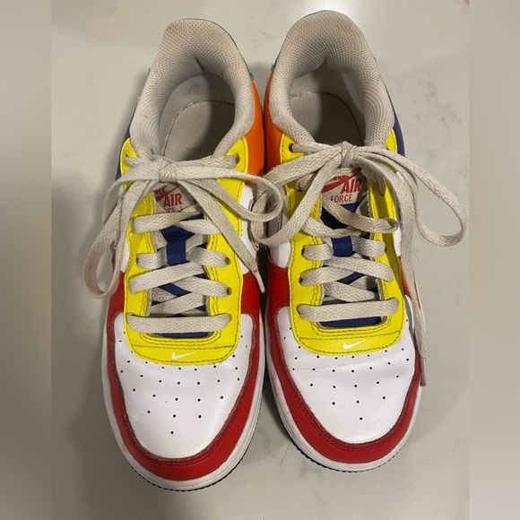 Multicolor -Nike Air Force Ones, 4.5Y - Picture 1 of 7